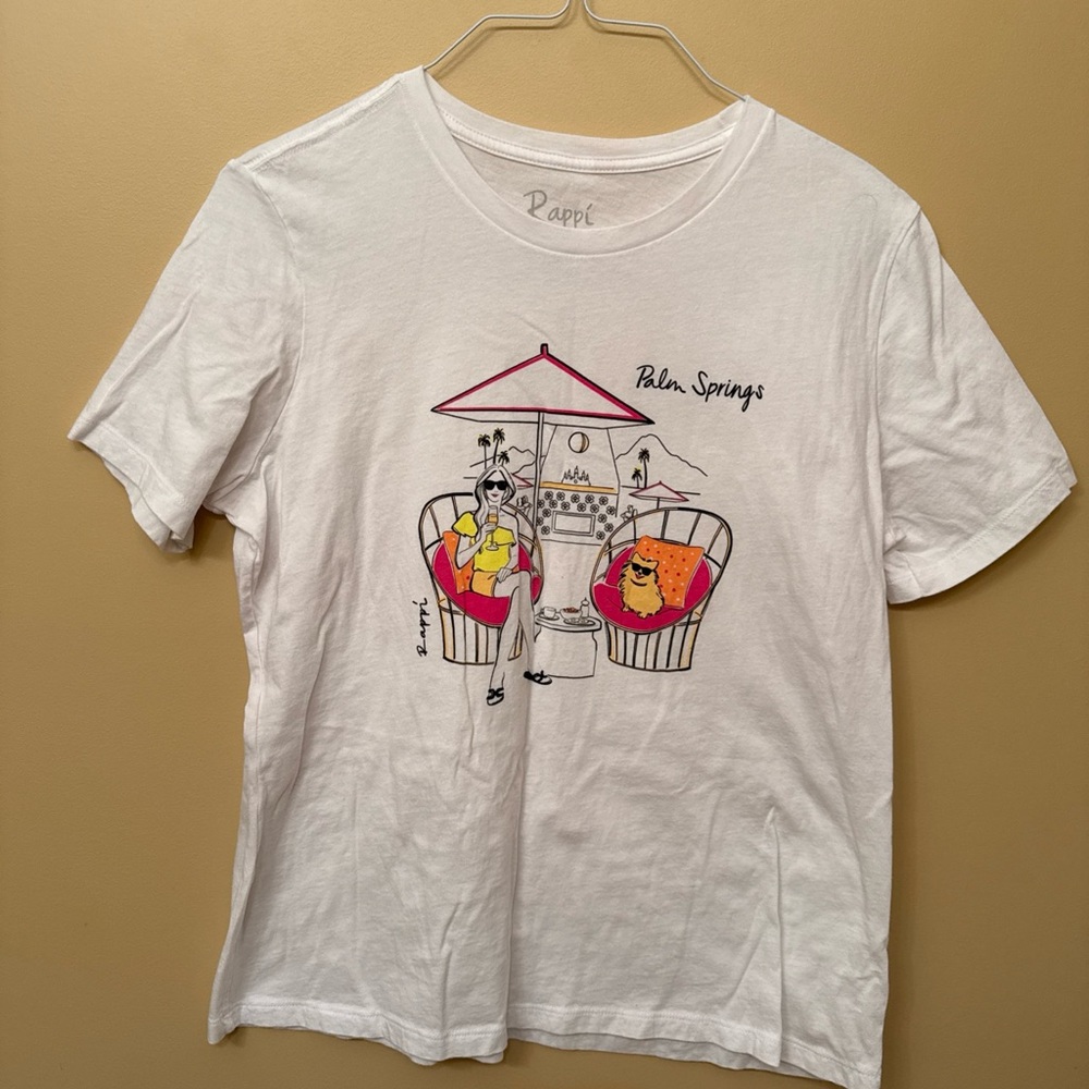 White Palm Springs Graphic Tee